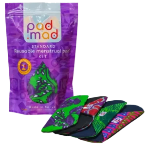 Padmad Standard Kit packaging displayed with the four reusable pads.