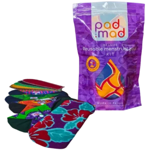 Padmad Deluxe Kit packaging displayed with the ten reusable products.