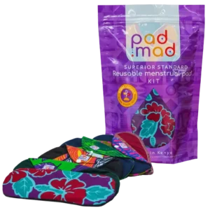 Padmad Superior Standard Kit next to all six reusable pads.