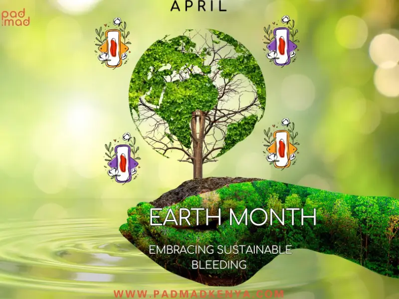 A visual representation of sustainable bleeding. Design by: PadMad Kenya